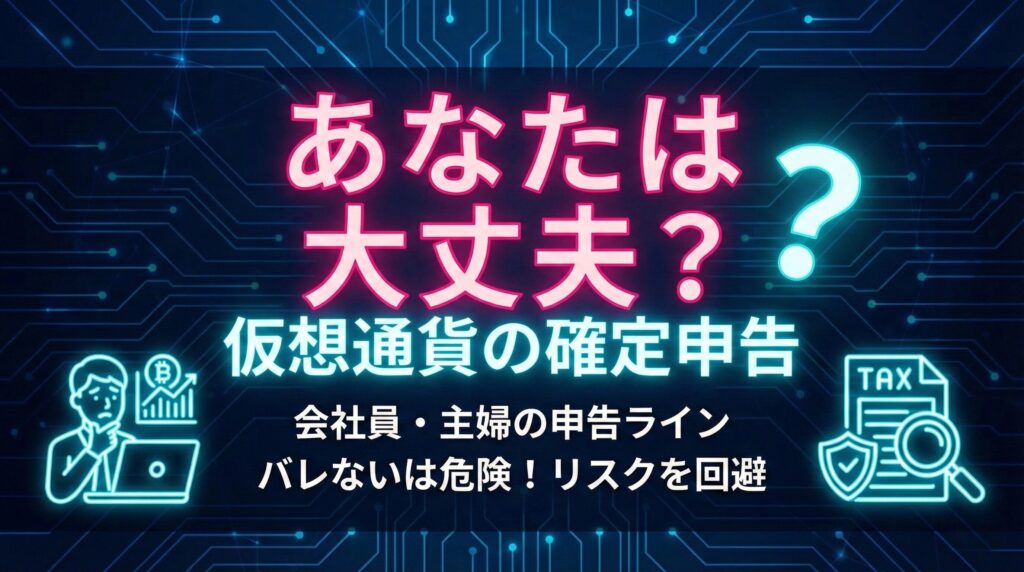 【2026年版】仮想通貨の確定申告はいくらから？20万円・48万円の壁と判断基準