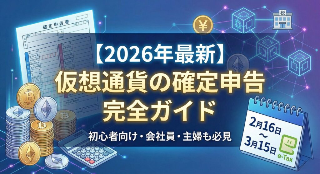 【2026年最新】仮想通貨の確定申告 完全ガイド