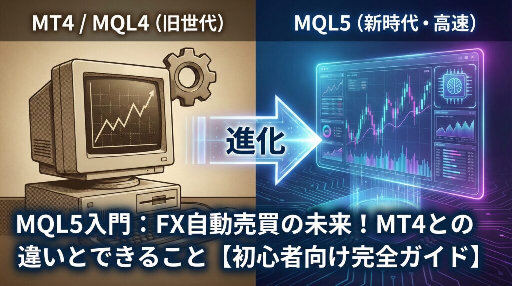 【MQL5入門】MQL5とは？MT4との違いとできること【初心者向け完全ガイド】