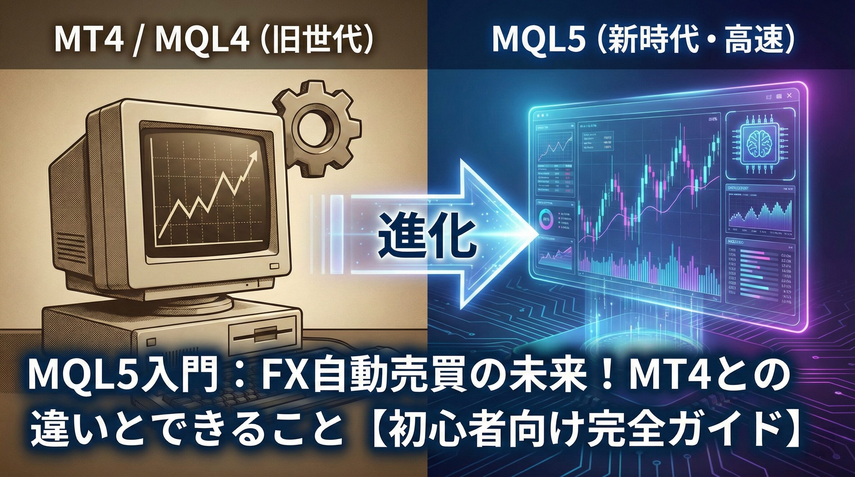 【MQL5入門】MQL5とは?MT4との違いとできること【初心者向け完全ガイド】